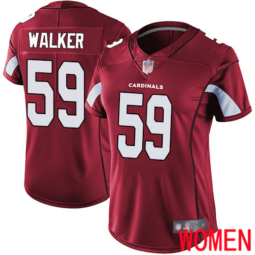 Arizona Cardinals Limited Red Women Joe Walker Home Jersey NFL Football #59 Vapor Untouchable->arizona cardinals->NFL Jersey